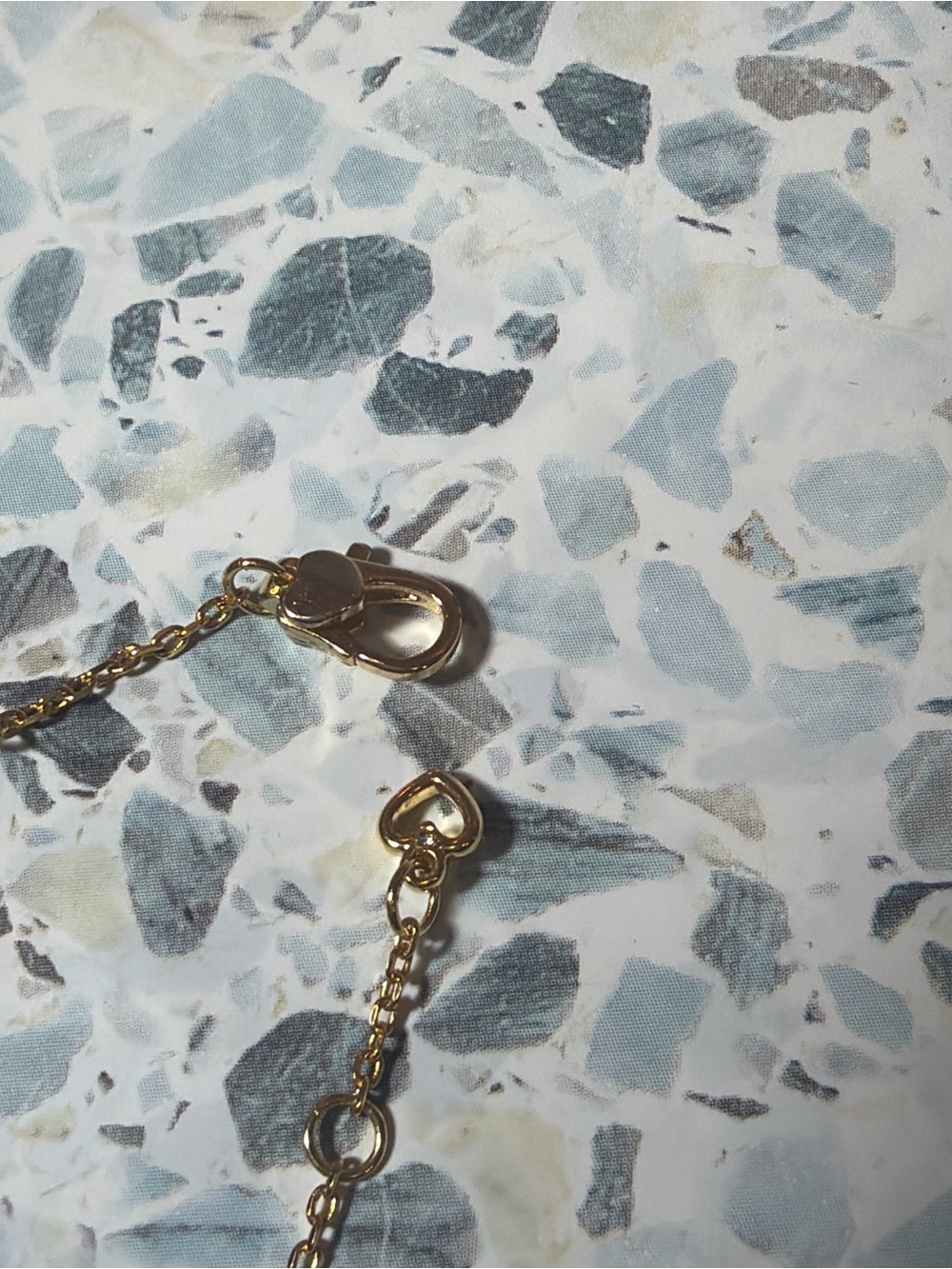 Kate Spade New York Mother of Pearl Heart Station Bracelet Gold Tone - Picture 4 of 4